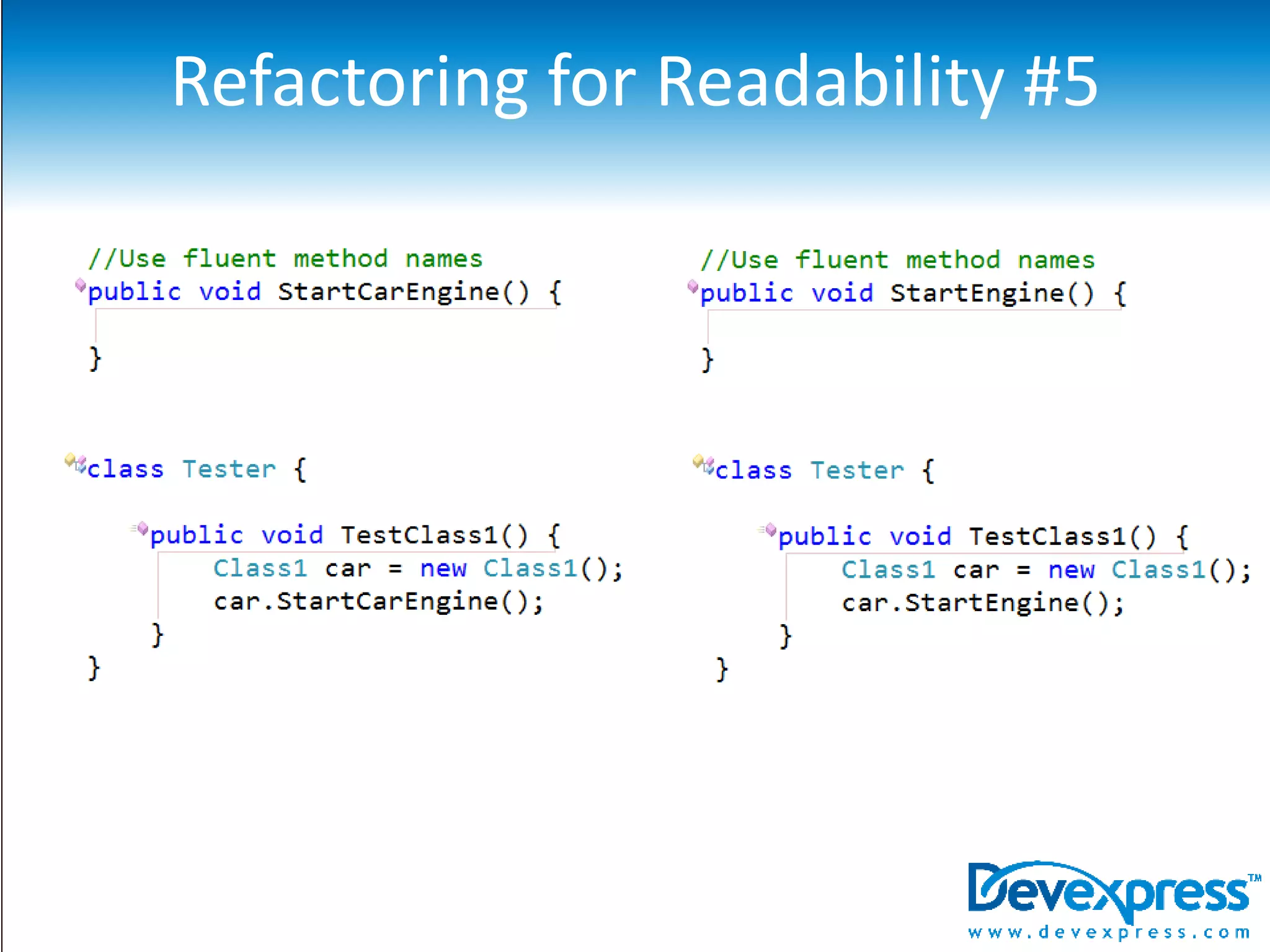 Refactoring for Readability #1