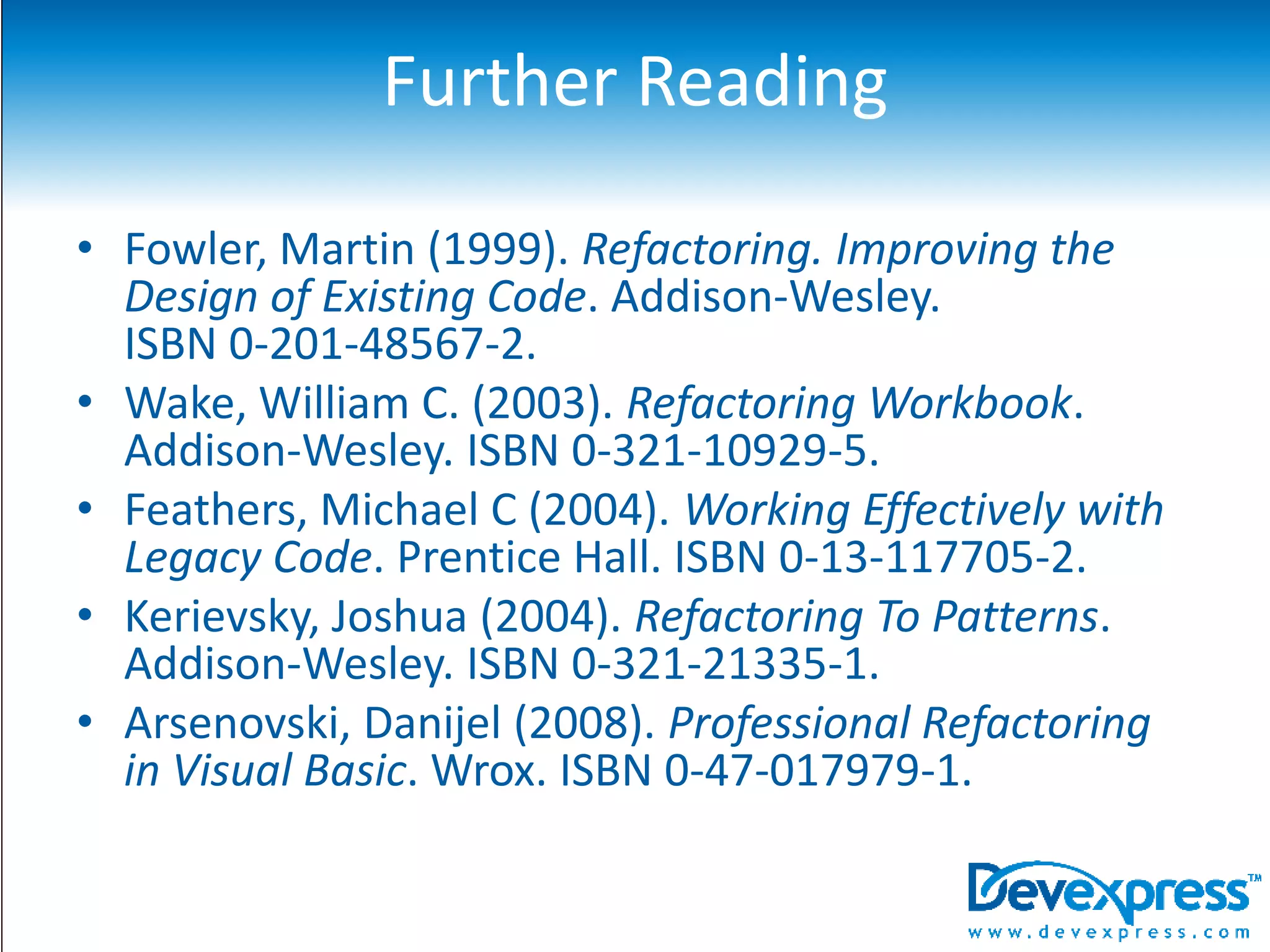 Refactoring to Patterns #1