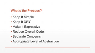 Keep it Objective
9/25/17 Refactoring 11
 