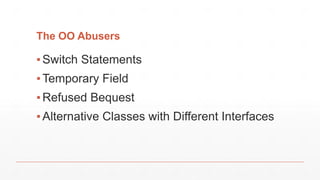 Metrics Reloaded
9/25/17 Refactoring 16
 