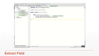 Example 1 – Move Method
9/25/17 Refactoring 34
 