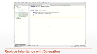 9/25/17 Refactoring 40
public String statement() {
double totalAmount = 0;
int frequentRenterPoints = 0;
Enumeration rentals = _rentals.elements();
String result = "Rental Record for " + getName() + "n";
while (rentals.hasMoreElements()) {
double thisAmount = 0;
Rental each = (Rental) rentals.nextElement();
//determine amounts for each line
switch (each.getMovie().getPriceCode()) {
case Movie.REGULAR:
thisAmount += 2;
if (each.getDaysRented() > 2)
thisAmount += (each.getDaysRented() - 2) * 1.5;
break;
case Movie.NEW_RELEASE:
thisAmount += each.getDaysRented() * 3;
break;
case Movie.CHILDRENS:
thisAmount += 1.5;
if (each.getDaysRented() > 3)
thisAmount += (each.getDaysRented() - 3) * 1.5;
break;
}
// add frequent renter points
frequentRenterPoints++;
// add bonus for a two day new release rental
if ((each.getMovie().getPriceCode() == Movie.NEW_RELEASE) &&
each.getDaysRented() > 1) frequentRenterPoints++;
//show figures for this rental
result += "t" + each.getMovie().getTitle() + "t" +
String.valueOf(thisAmount) + "n";
totalAmount += thisAmount;
}
//add footer lines
result += "Amount owed is " + String.valueOf(totalAmount) + "n";
result += "You earned " + String.valueOf(frequentRenterPoints) +
" frequent renter points";
return result;
}
 
