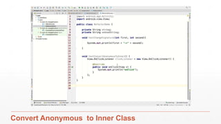 Example 2 – Convert app to MVP
9/25/17 Refactoring 43
 