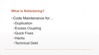 9/25/17 Refactoring 6
 