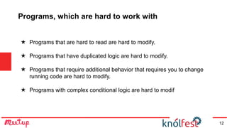 Refactoring: Improving the design of existing code | ODP