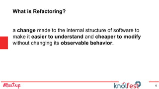 Refactoring: Improving the design of existing code | ODP