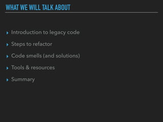 Refactoring: the good, the bad and the ugly. | PDF