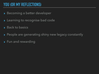Refactoring: the good, the bad and the ugly. Slide 19