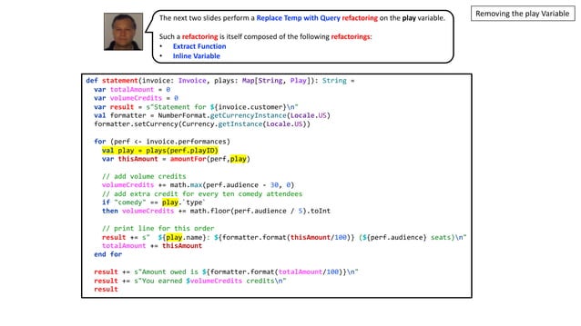 Refactoring: A First Example - Martin Fowler’s First Example of ...