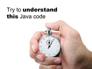 Try to understand
this Java code
 