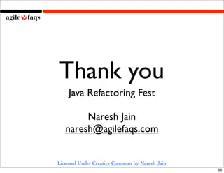 Refactoring Fest