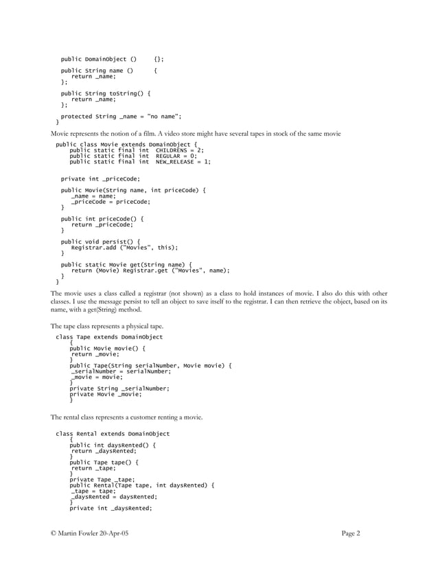 Refactoring Simple Example | PDF