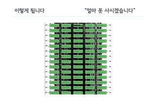 이렇게 됩니다   “얼마 못 사시겠습니다”
 