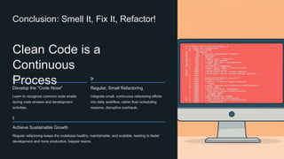Refactoring and Code Smells Presentation.pptx
