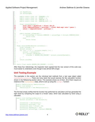 Refactoring And Unit Testing | PDF