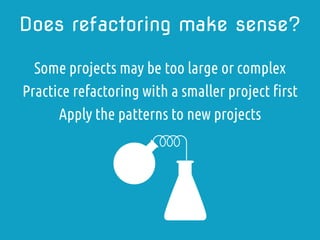 Finalizing the project
.min
Bundle and minify
output_style = :compressed
Refactoring
CSS
 