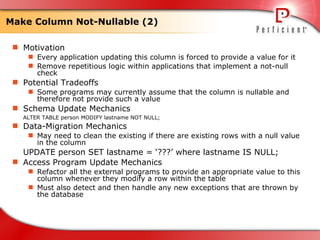 Refactoring database | PPT
