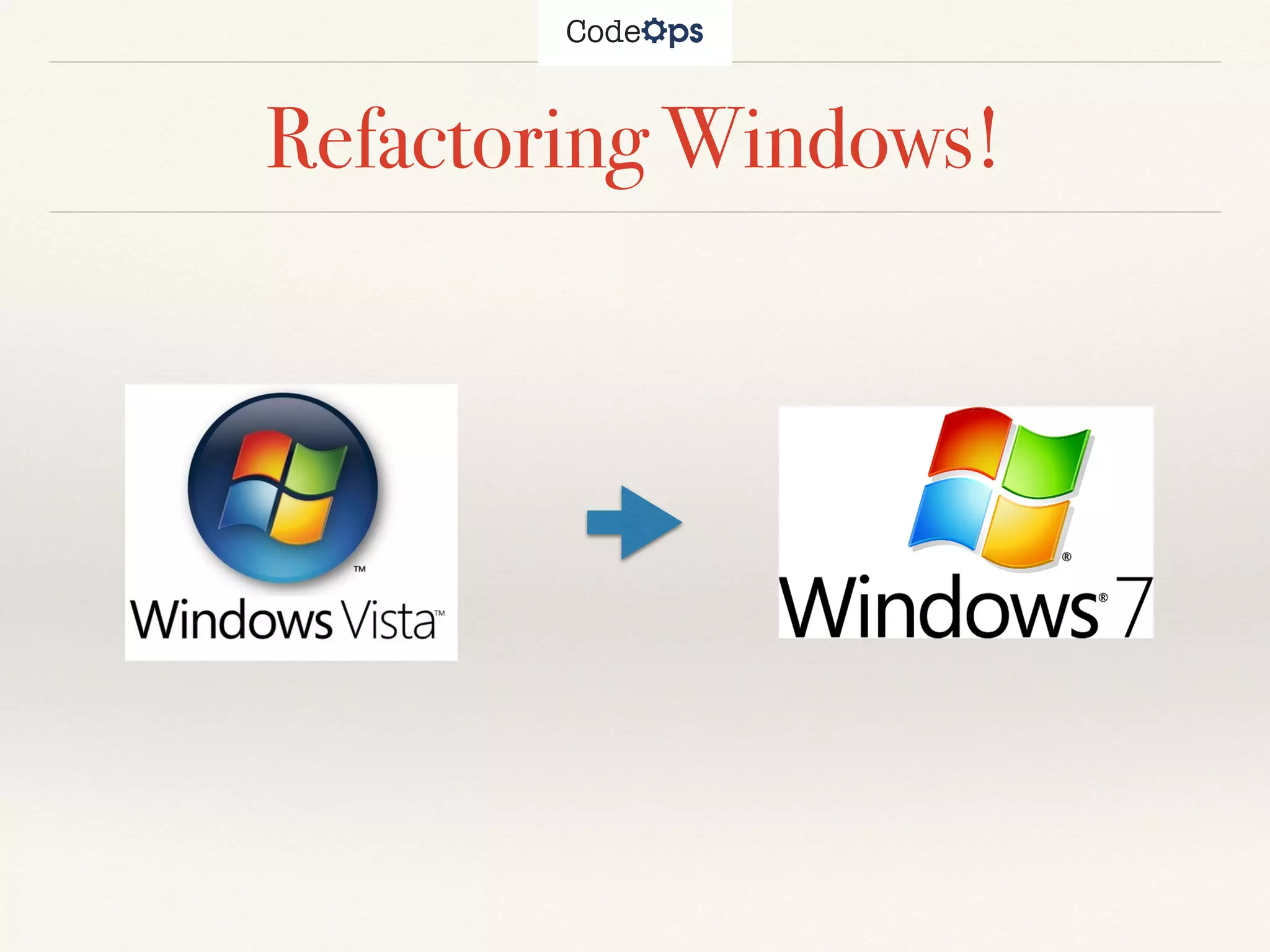 Refactoring Windows!
 
