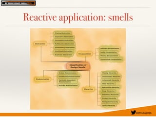 #XPIndia2016	
Reactive application: smells
 