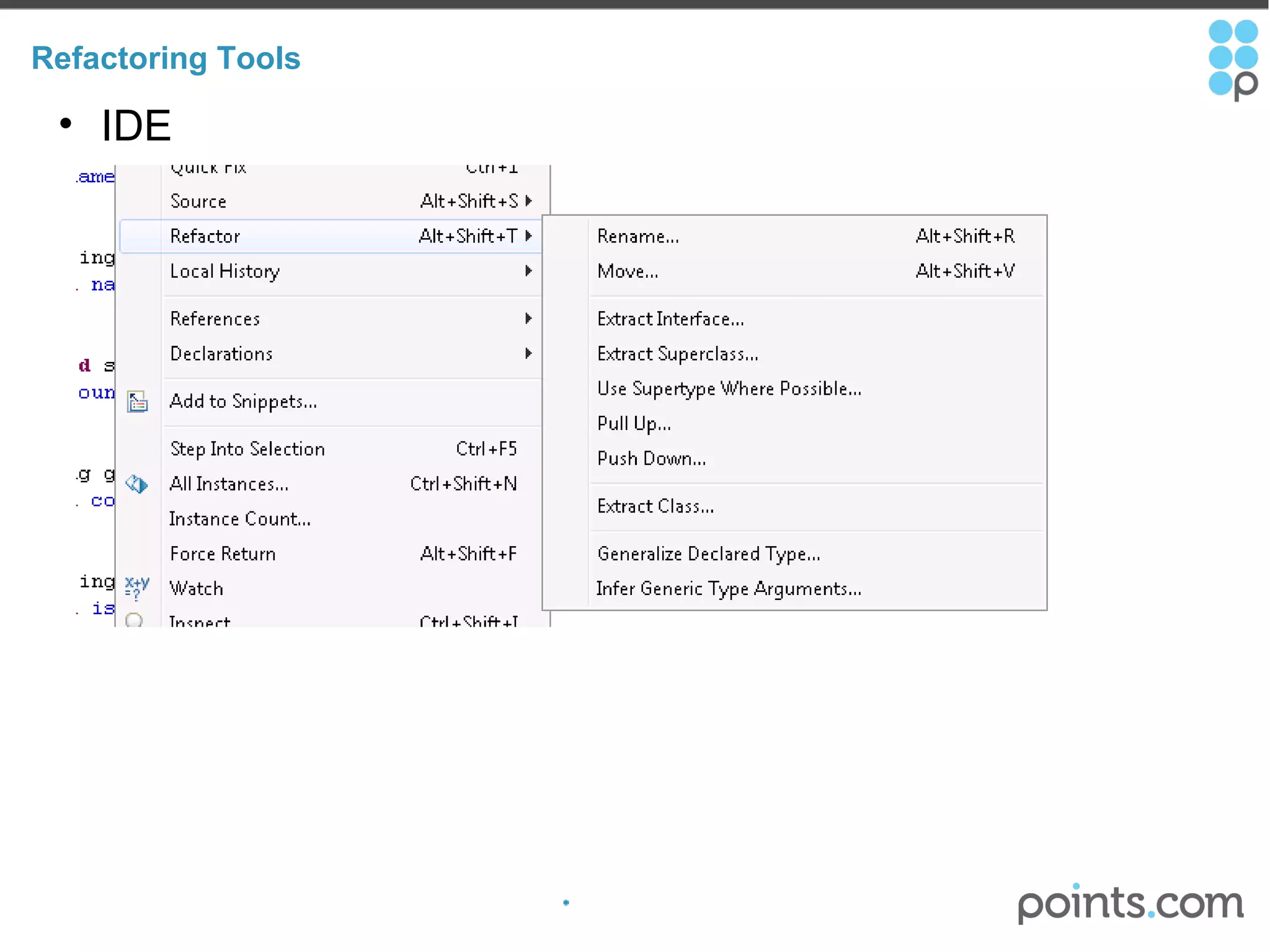 Refactoring Tools IDE 