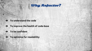 Refactoring legacy code | PPT