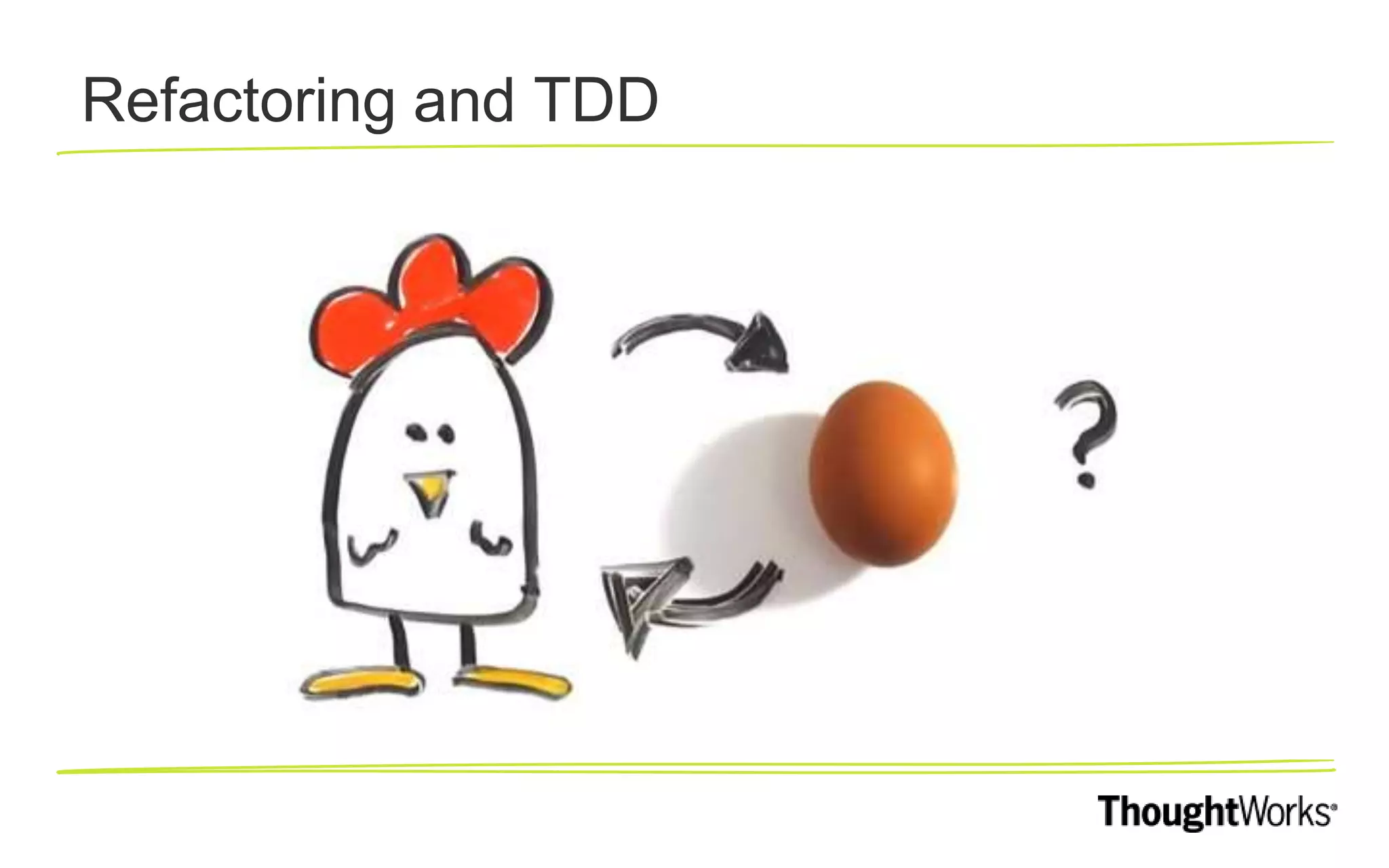 Refactoring and TDD 