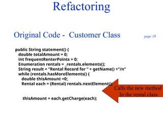 Code refactoring : XP practices for Programming | PPT