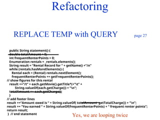 Code refactoring : XP practices for Programming | PPT
