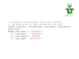 Refactoring SQL for Performance | PPT image.