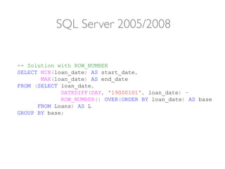 Refactoring SQL for Performance | PPT