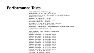 Performance Tests
 