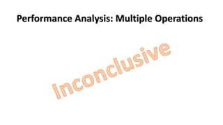 Performance Analysis: Multiple Operations
 