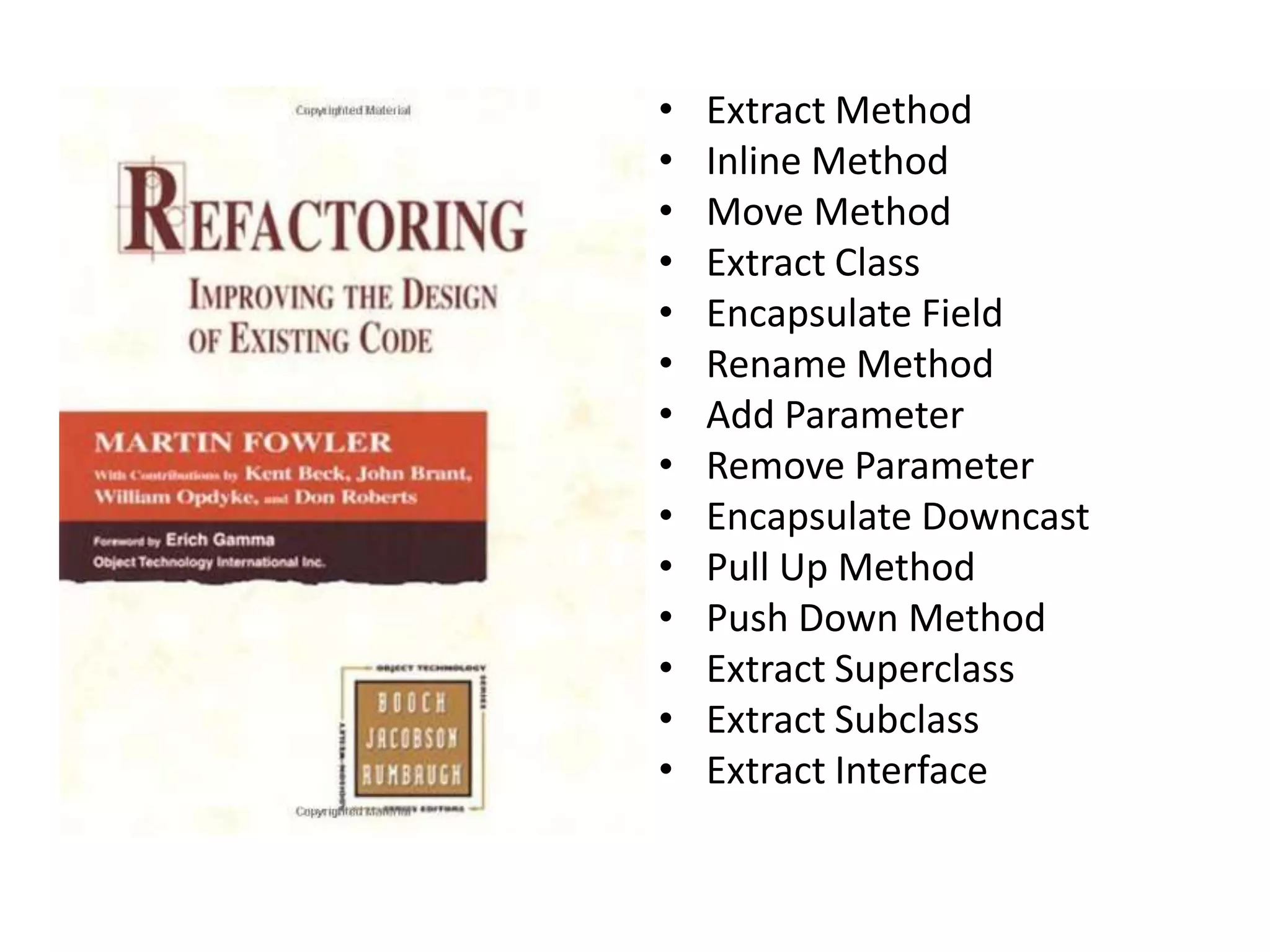ENCAPSULATE CREATION WITH
FACTORY
Code!
 