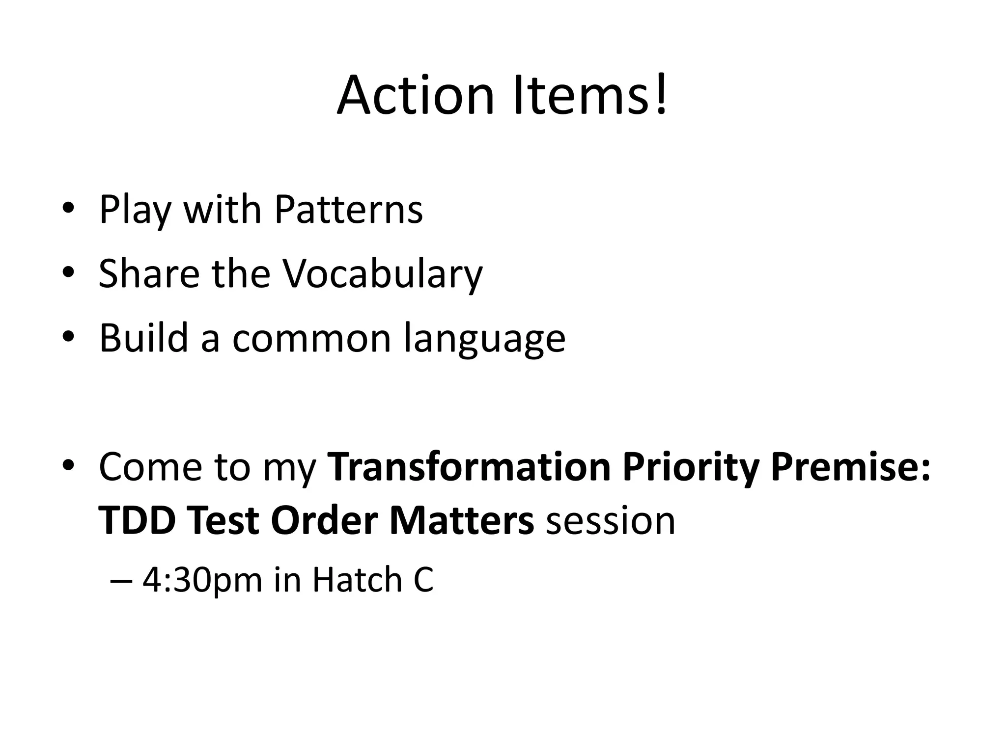 Learning more…
I really like this one… some people
find it annoying. Puts Design
Patterns in the context of OOP.
Great reference. Definitive
resource. Put me to sleep the
first couple times I tried to read
it though.
 