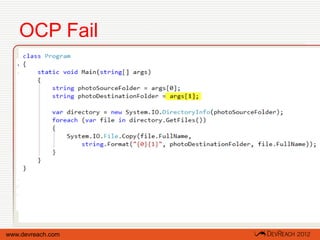 OCP Fail




www.devreach.com
 