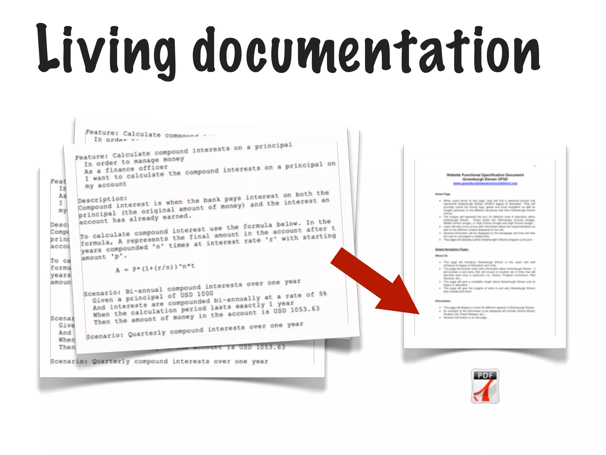 Living documentation

 