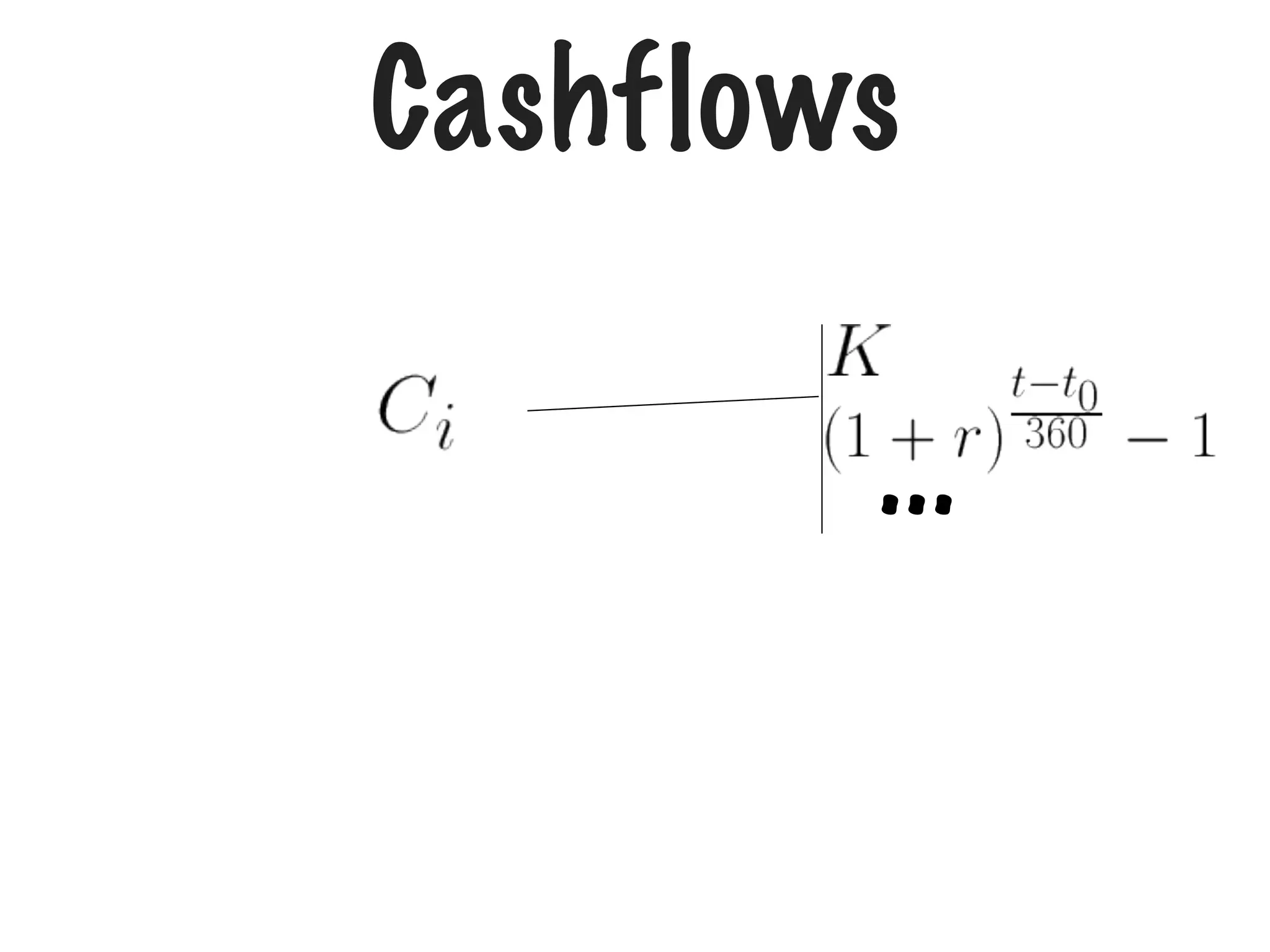 Cashflows
...

 