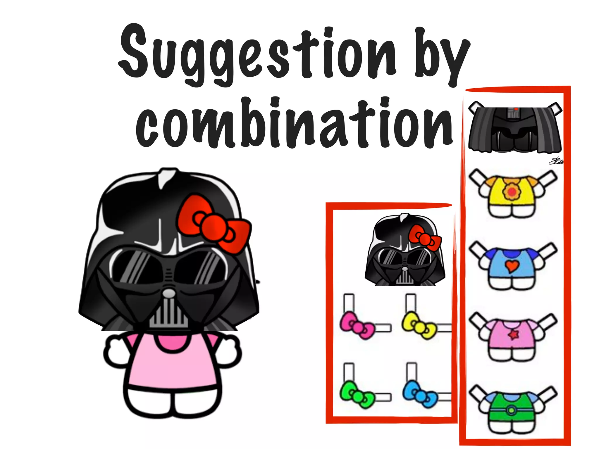 Suggestion by
combination

 