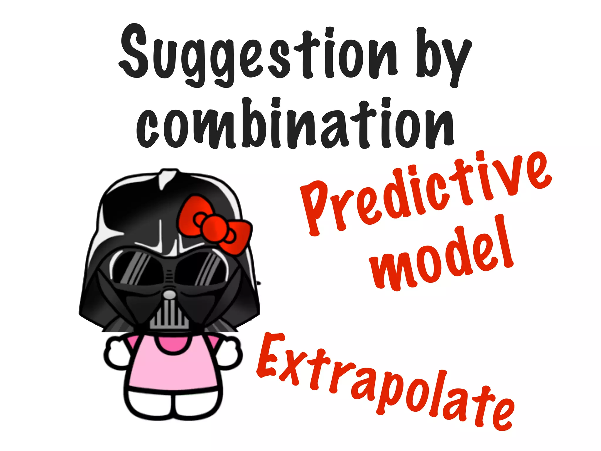 Suggestion by
combination
i ve
ic t
ed
Pr
el
od
m
Ex t rap

o l a te

 