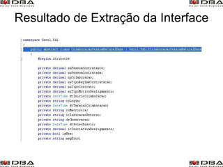 Resultado de Extração da Interface 