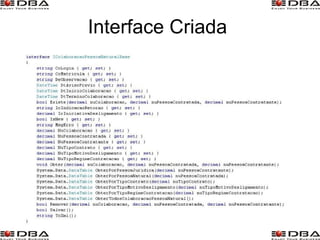 Interface Criada 