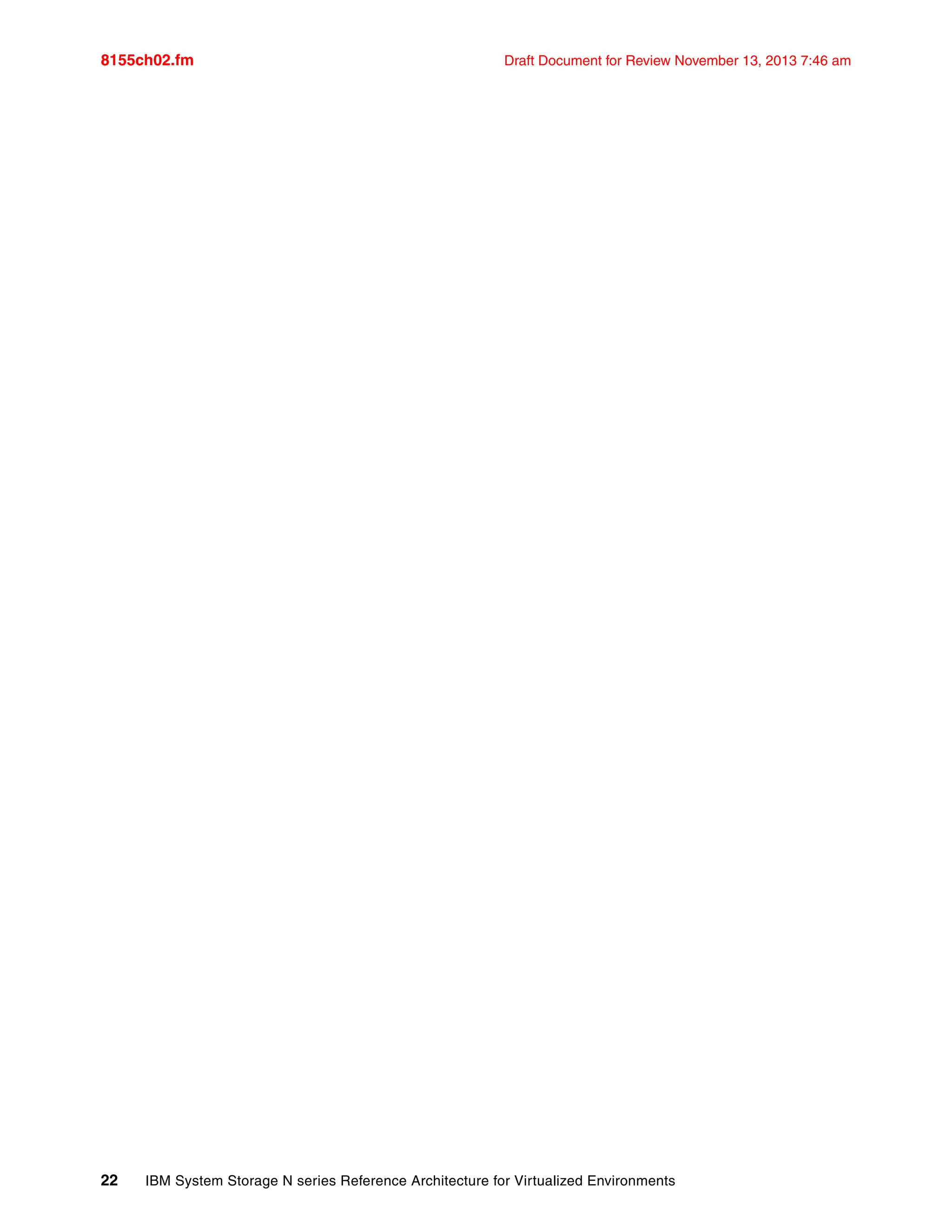 8155ch02.fm Draft Document for Review November 13, 2013 7:46 am
22 IBM System Storage N series Reference Architecture for Virtualized Environments
 
