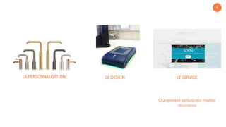 8
LA PERSONNALISATION LE SERVICELE DESIGN
Changement de business modèle
récurrence
 