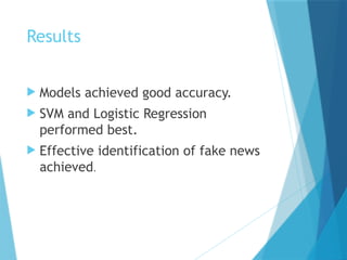 Fake News Detection Using Supervised Machine Learning Models for Text ...