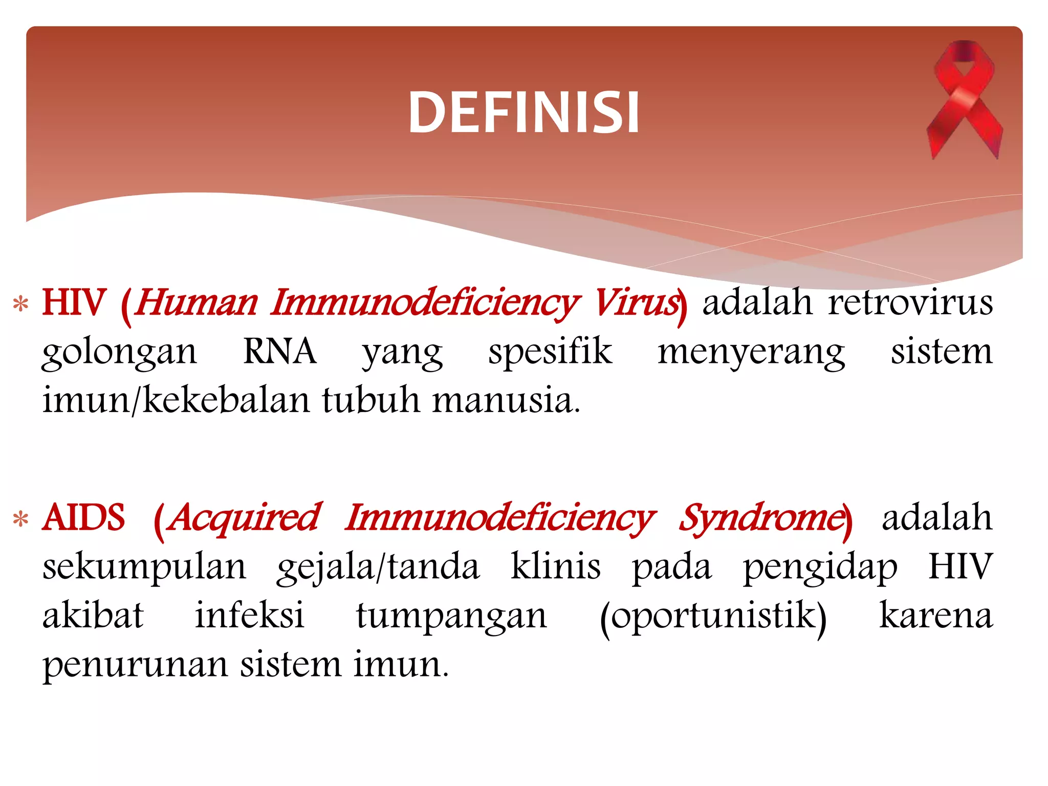 diagnosis dan tatalaksana pada bayi dari ibu HIV | PPTX