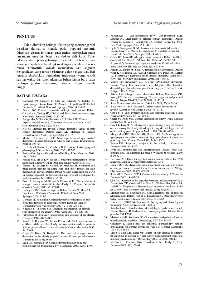 dermatitis kontak, geriatri, DKI, DKA