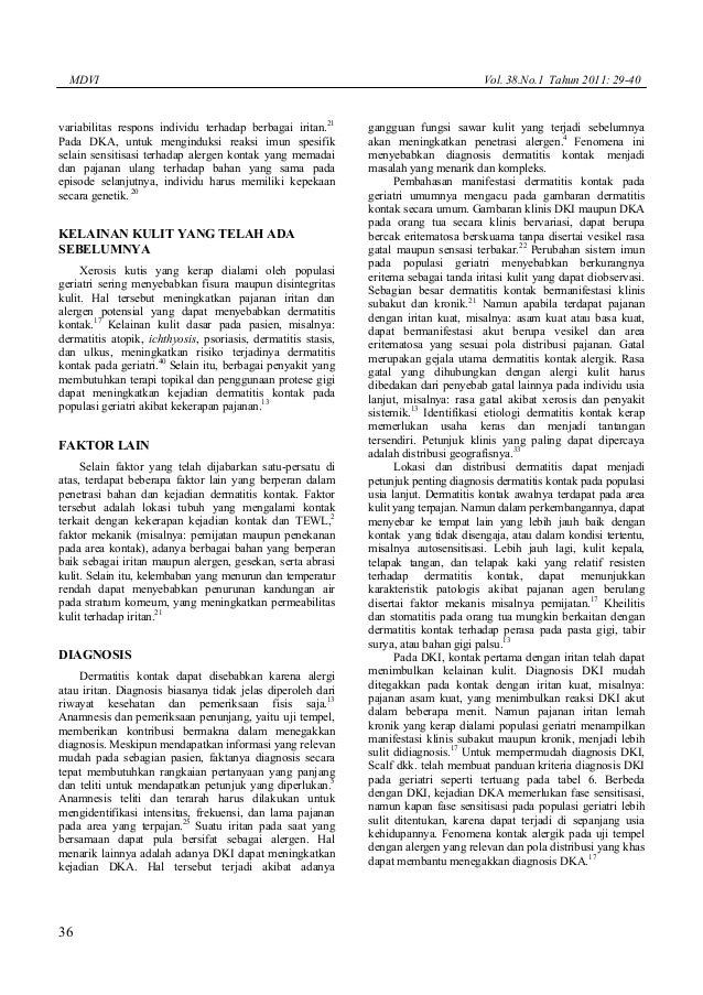 dermatitis kontak, geriatri, DKI, DKA
