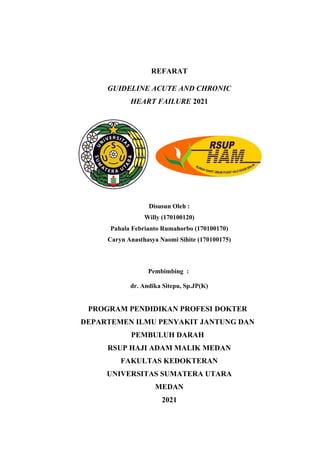Referat guideline acute and chronic heart failure 2021 | PDF