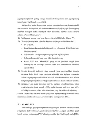 Referat guideline acute and chronic heart failure 2021 | PDF