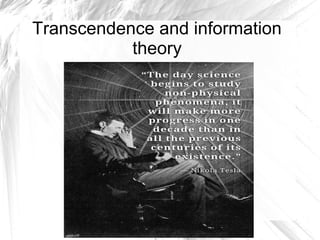 Transcendence and information
theory
 